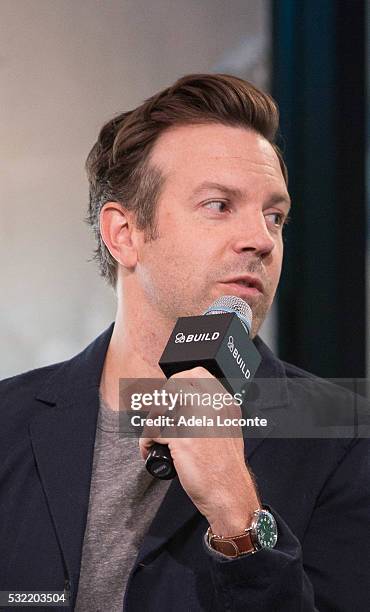 Jason Sudeikis discusses "The Angry Birds Movie" At AOL Build at AOL on May 18, 2016 in New York City.