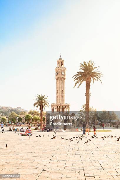 i̇zmir konak square - izmir stockfoto's en -beelden