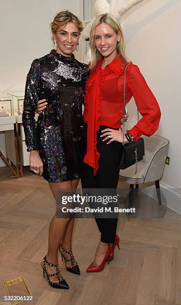 Anastasia Webster and Nadia Abela attends the launch of the Stephen Webster Salon on Mount Street on May 18, 2016 in London, England.