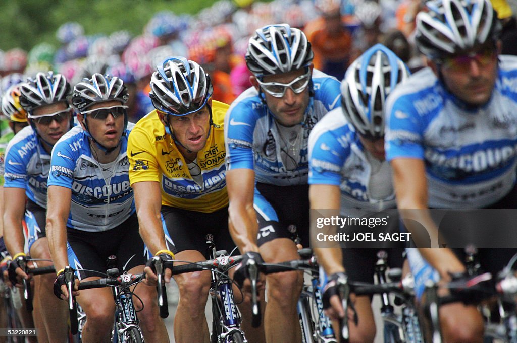 Yellow jersey US Lance Armstrong (Discov