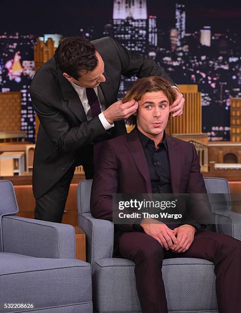 Zac Efron Visits "The Tonight Show Starring Jimmy Fallon" at Rockefeller Center on May 18, 2016 in New York City.