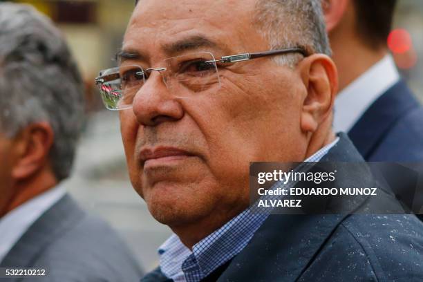 Former President of the Nicaraguan Football Federation Julio Rocha exits the Court of the Eastern District on May 18, 2016 in Brooklyn, New York. -...