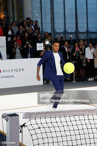 Football player Gregory van der Wiel competes during Tommy Hilfiger hosts Tommy X Nadal Party - Tennis Soccer Match on May 18, 2016 in Paris, .