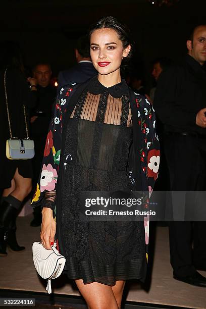 Katy Saunders attends the RED Valentino opening party at RED Valentino on May 18, 2016 in Rome.