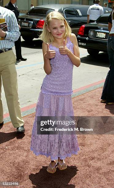 Actress Annasophia Robb arrives at the Warner Bros. Premiere of Charlie and the Chocolate Factory at the Grauman's Chinese Theatre on July 10, 2005...