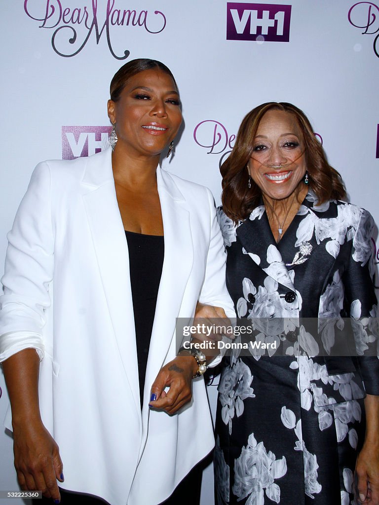 Queen Latifah and Rita Owens attend the VH1 "Dear Mama" taping at St
