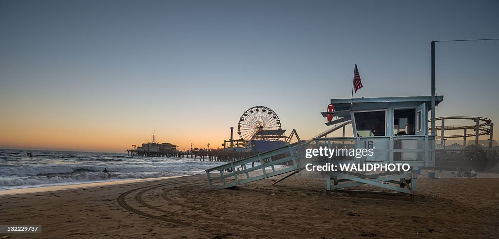 Santa Monica Beach Sunset