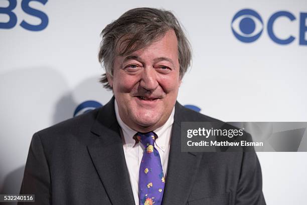 Stephen Fry attends 2016 CBS Upfront at The Plaza on May 18, 2016 in New York City.