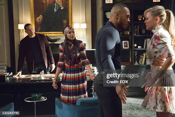 Terrence Howard, Taraji P. Henson, Trai Byers and Katilin Doubleday in the "Past is Prologue" season finale episode of EMPIRE airing Wednesday, May...