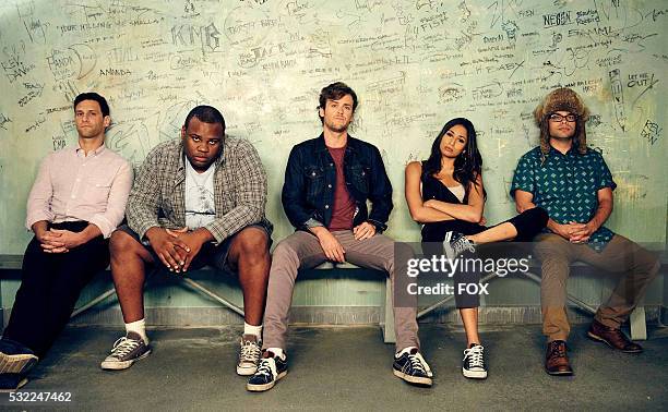 Justin Bartha as Josh Barrett, James Earl as Barry, Jack Cutmore-Scott as Cooper Barrett, Meaghan Rath as Kelly and Charlie Saxton as Neal in the How...