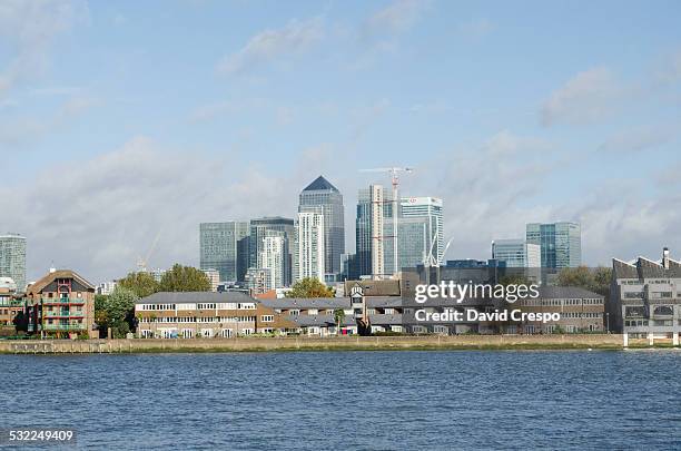 canary wharf skyline - citibank tower bildbanksfoton och bilder