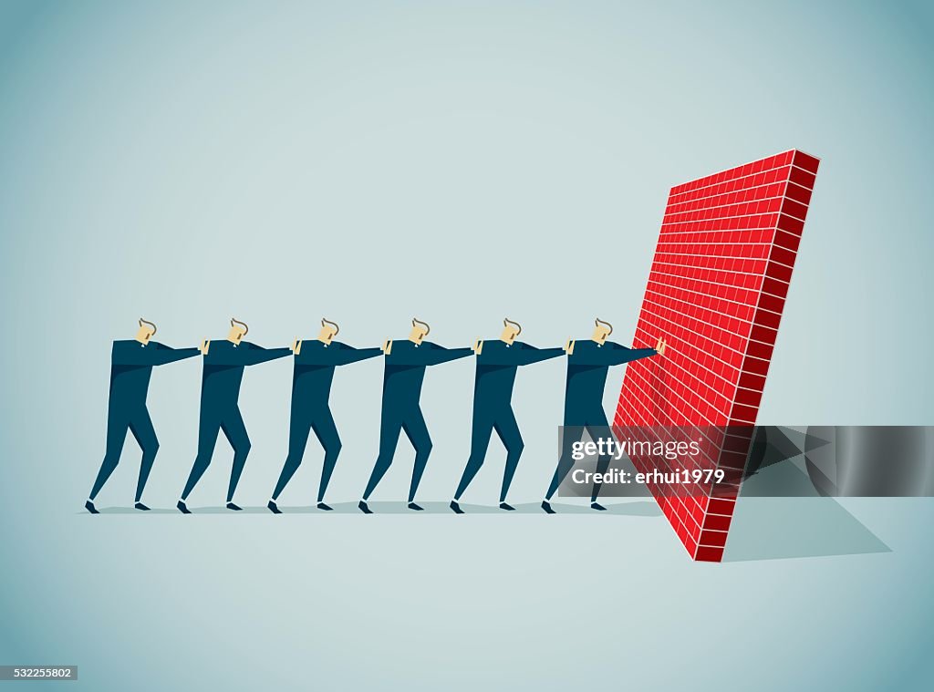 Pushing Pushing Pushing High-Res Vector Graphic - Getty Images