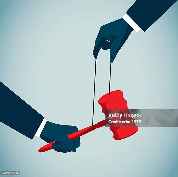 manipulate - justice concept stock illustrations