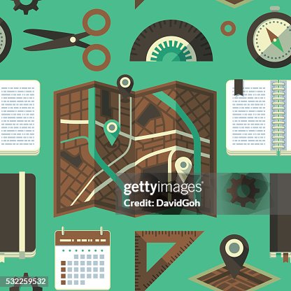 Navigation Flat Design Pattern Navigation Flat Design Pattern