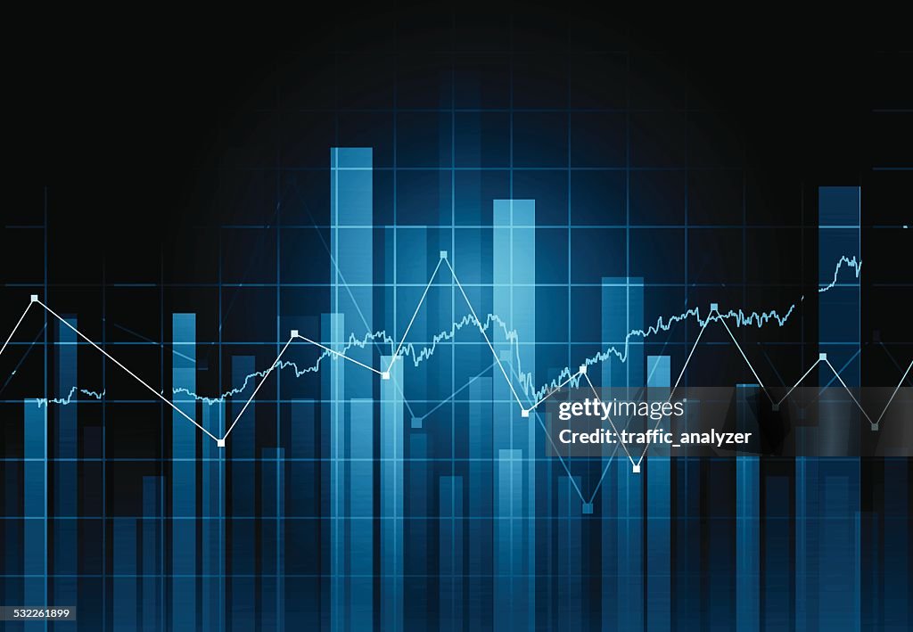 Abstract financial background