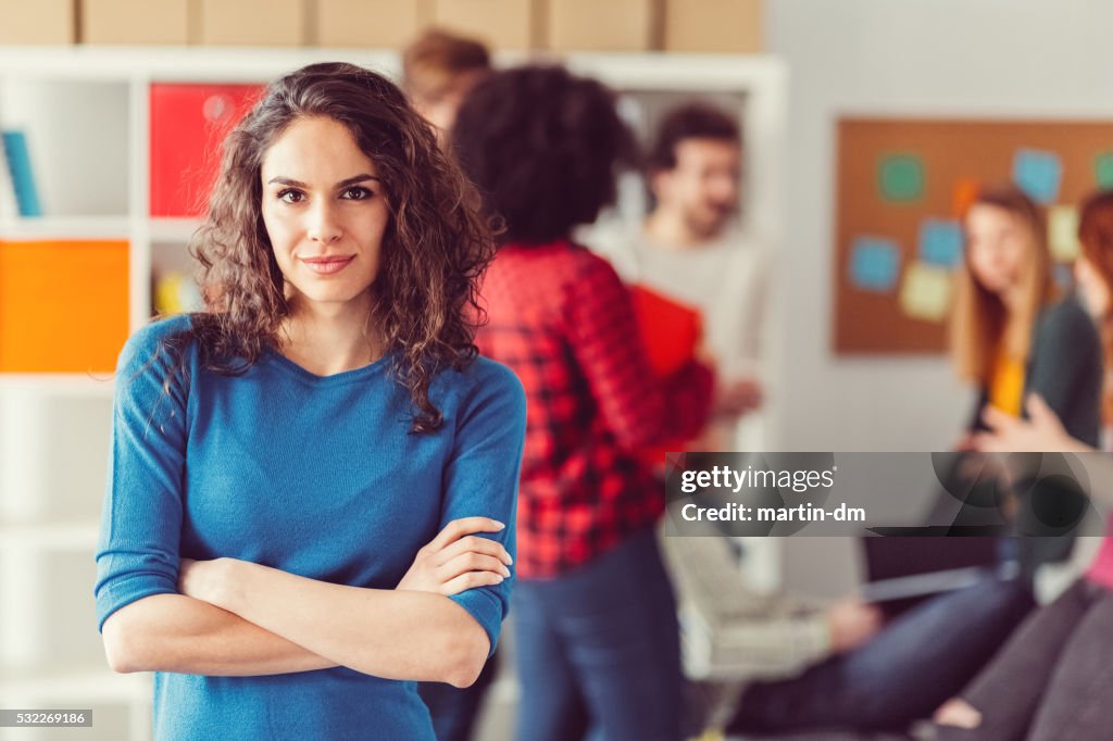 Team manager in the office