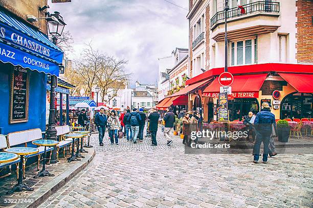montmartre, paris - the place pigalle in paris stock pictures, royalty-free photos & images
