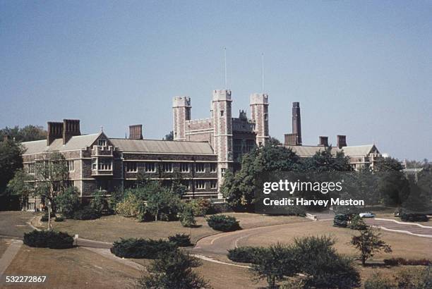 The campus of Washington University in St. Louis, Missouri, USA, circa 1960.