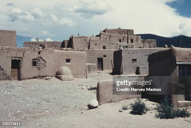 Taos Pueblo, New Mexico, USA, circa 1960.