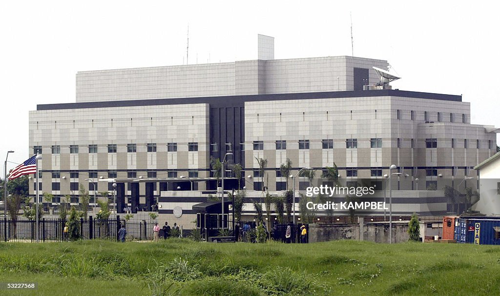A general view of US Embassy in Abidjan