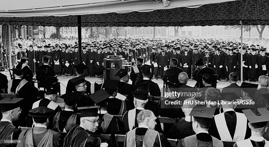 John Hopkins University Commencement 1967