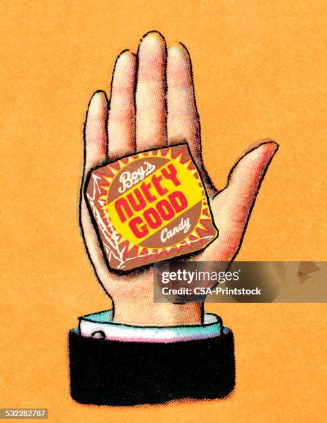 hand candy - old fashioned candy stock illustrations