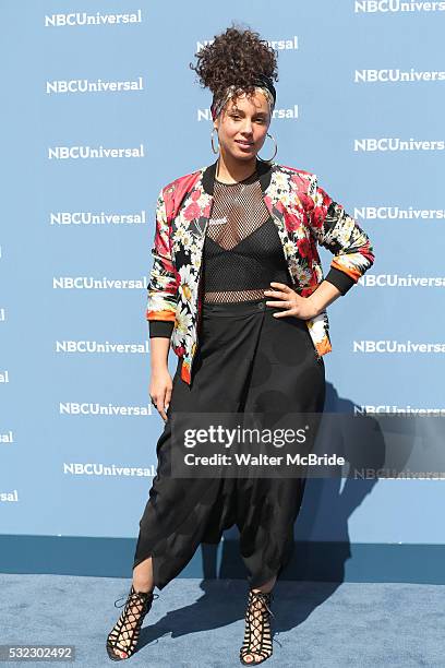 Alicia Keys attends the NBCUNIVERSAL 2016 Upfront presentation at Radio City Music Hall on May 16, 2016 in New York City.