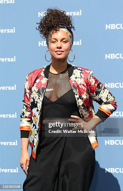 Alicia Keys attends the NBCUNIVERSAL 2016 Upfront presentation at Radio City Music Hall on May 16, 2016 in New York City.