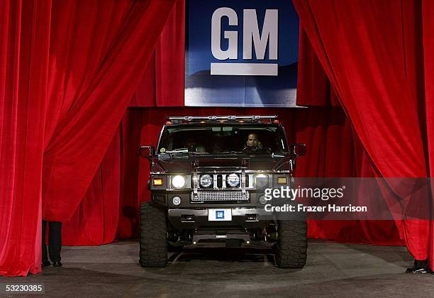Hummer is driven at the Annual Rollin' 24 Deep: GM All-Car Showdown held at Paramount Pictures on July 12, 2005 in Hollywood, California.