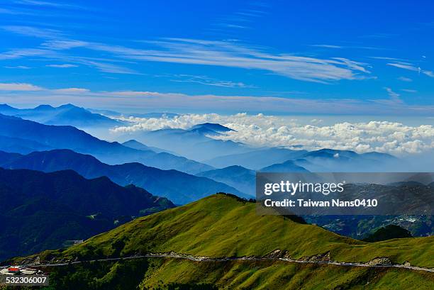 mountain after another - taroko gorge national park stock pictures, royalty-free photos & images