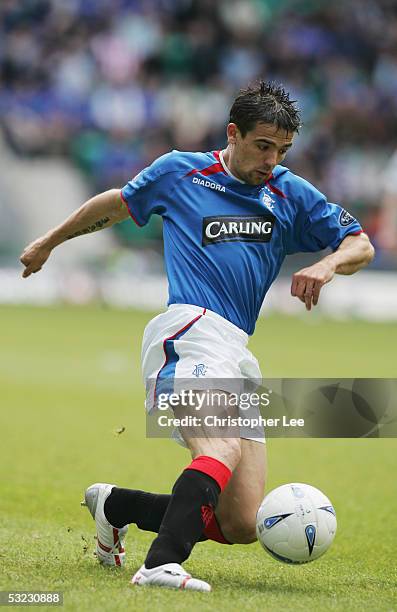 Nacho Novo of Rangers in action during the Bank of Scotland Scottish Premier League match between Hibernian and Rangers at Easter Road Stadium on May...