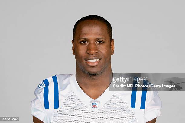 Marlin Jackson of the Indianapolis Colts poses for his 2005 NFL headshot at photo day in Indianapolis, Indiana.