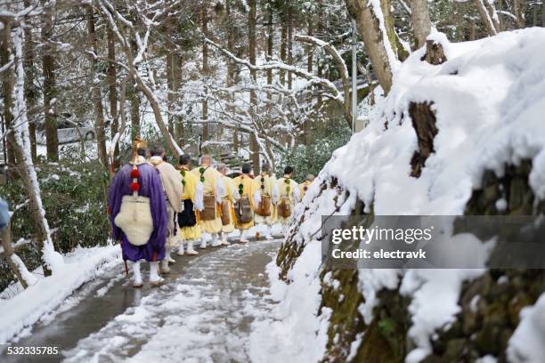 shugendo - firewalking stock pictures, royalty-free photos & images