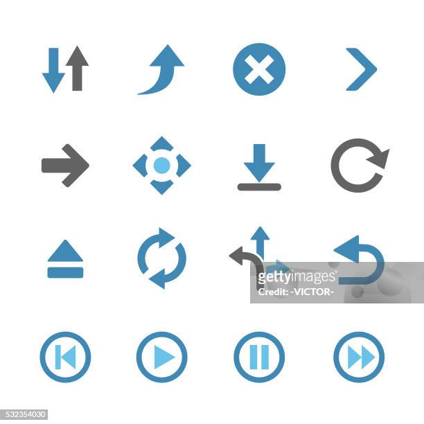 arrows icons - conc series - former stock illustrations