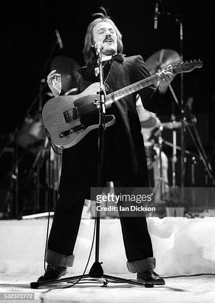 Steve Marriott of The Small Faces performing on stage, London, United Kingdom, 1977.