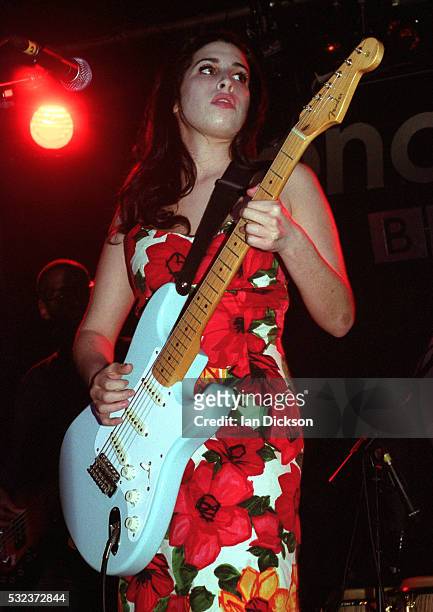 Amy Winehouse performing on stage, London, United Kingdom, 2003.