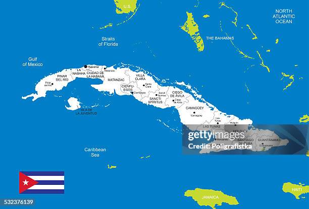 map of cuba - havana stock illustrations