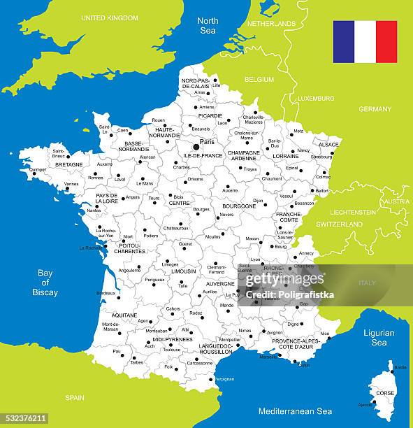 map of france - gap france stock illustrations