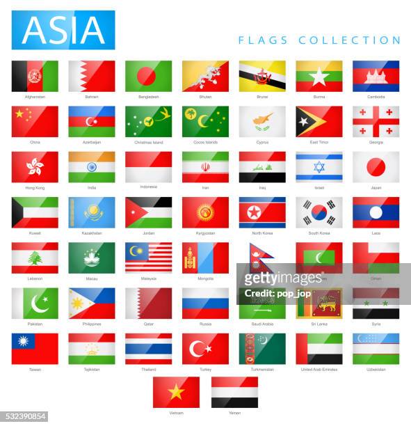 ilustraciones, imágenes clip art, dibujos animados e iconos de stock de asia-rectángulo brillante bandera de iconos plana-ilustración - bahrain