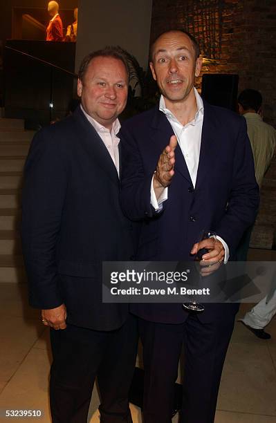 Garry Farrow and Dylan Jones attend Dylan Jones Book Launch Party of "iPod, Therefore I am'" at Asprey on July 14, 2005 in London, England.