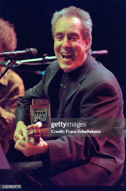 Fernando Lameirinhas, guitar and vocals, performs on November 17th 2000 at the Meervaart in Amsterdam, Netherlands.