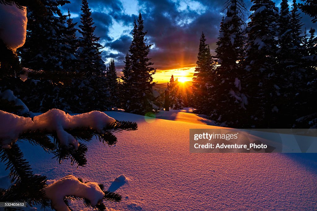 Beautiful Mountain Sunset