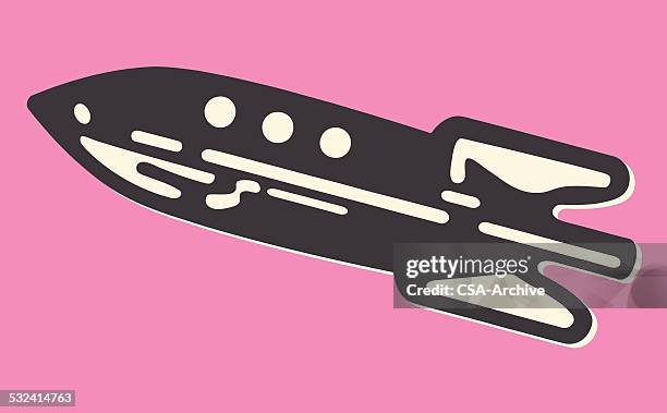 rocket - missile launch stock illustrations