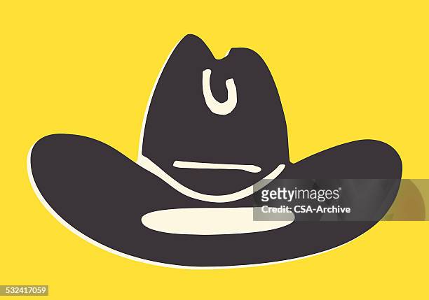 cowboy-hut - cowboyhut stock-grafiken, -clipart, -cartoons und -symbole