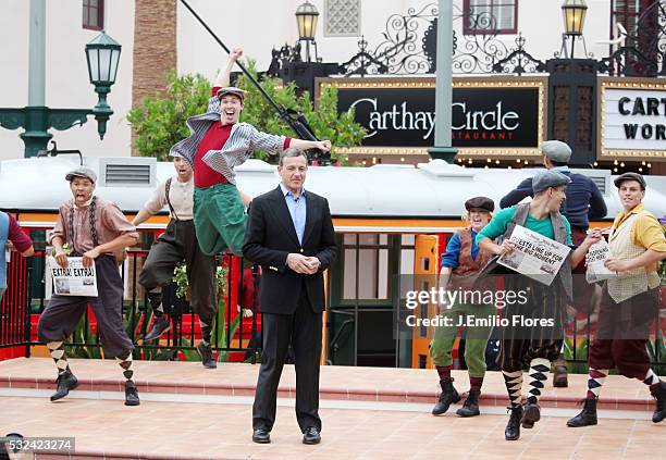 Robert A. Iger, Chairman and CEO of The Walt Disney Company, at the opening ceremony of the new California Adventure Theme park which includes...
