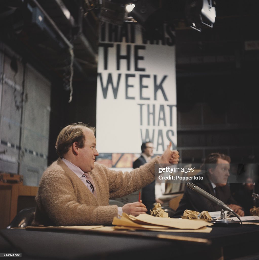 Willie Raston English actor and comedian, Roy Kinnear pictured on the set of the ...
