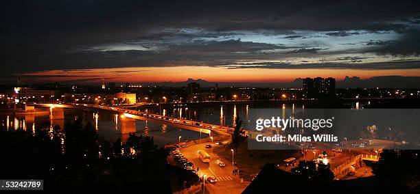 General view of Novi Sad during the Exit Festival on July 10, 2005 in Novi Sad, Serbia and Montenegro. Born from a student reaction against the...