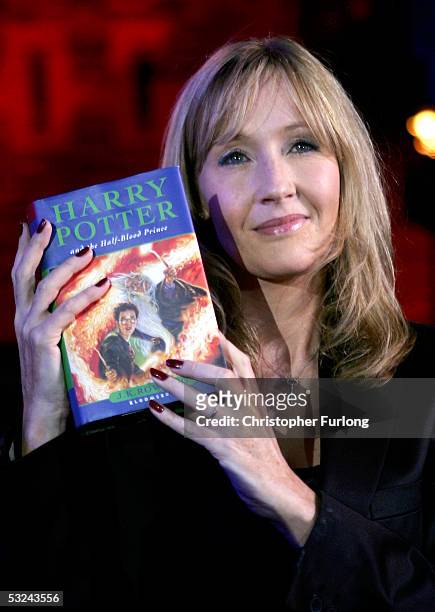 Harry Potter author JK Rowling arrives at Edinburgh Castle where she will read passages from the sixth magical children?s title ?Harry Potter And The...