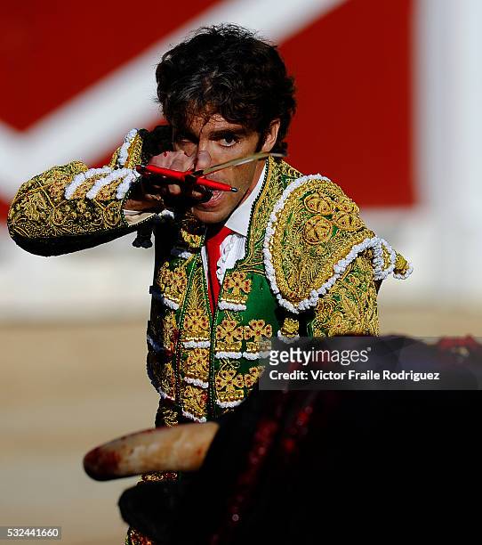 August 2011, Gijon, Spain --- Matador Jose Tomas performs during a bullfight in Gijon, northern Spain. Photo by Victor Fraile --- Image by © Victor...