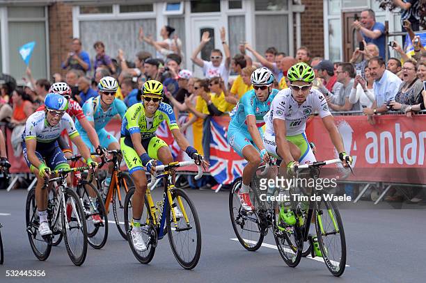 101th Tour de France / Stage 2 CONTADOR Alberto / NIBALI Vincenzo / SAGAN Peter White young jersey / VAN DEN BROECK Jurgen / ALBASINI Michael / York...